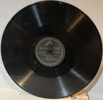 EDDY ARNOLD RCA-VICTOR 20-2128 Cattle Call/I Walk Alone V++ 78 Foto 1 de 2
