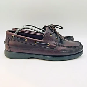 Bass Harry II Deck Schuhe Herren 11,5W Dunkelbraun Leder Boot Halbschuhe 1670-205 - Bild 1 von 11