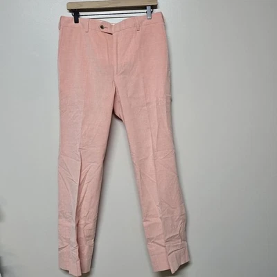 Pantalones de pana rosa Solemare Maus & Hoffman para hombre 34 hechos en Italia 100 % algodón Foto 1 de 4