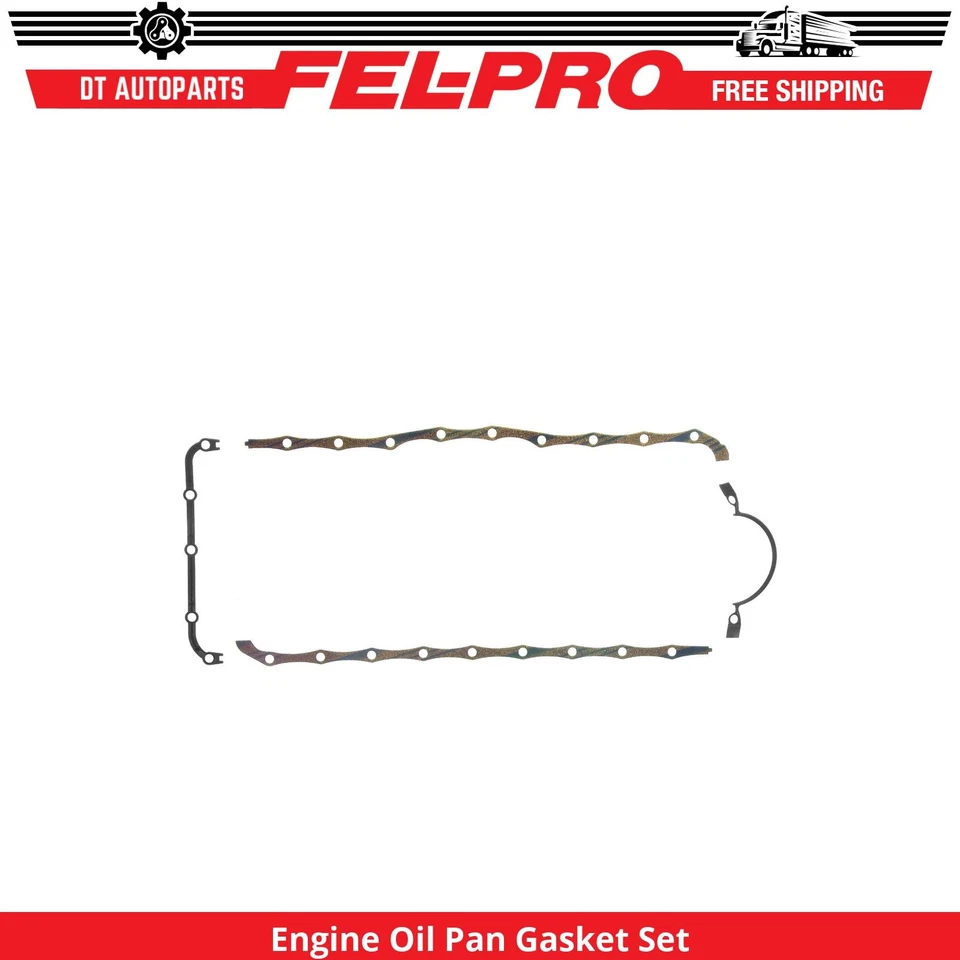 For 1965-1987 Ford F-250 Engine Oil Pan Gasket Set Fel-Pro 1966 1967 1968 1969 - Image 1 of 1