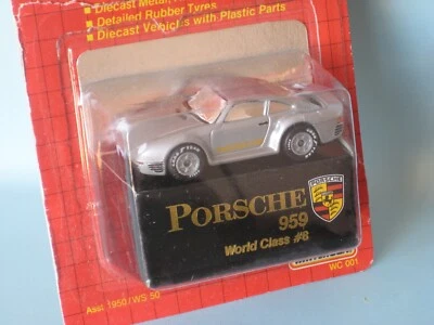Matchbox Weltklasse 8 Porsche 959 silberne Karosserie 70mm Spielzeug Modellauto offen BP - Bild 1 von 3