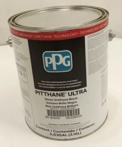 PPG 95-814/01 Pitthane Ultra Gloss Urethane Enamel Black 1 Gallon - Picture 1 of 6
