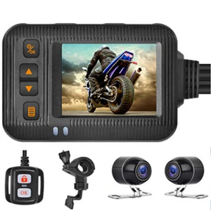 Waterproof Motorcycle DVR Night Vision Camera Dual Lens Video Recorder Dash Cam - Picture 1 of 11