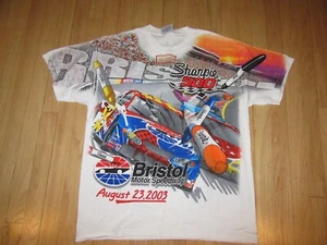 CL/VTG RARE ALL OVER PRINT T SHIRT/NASCAR/CHASE AUTHENTICS/SHARPIE/NEW/2003! - Picture 1 of 8