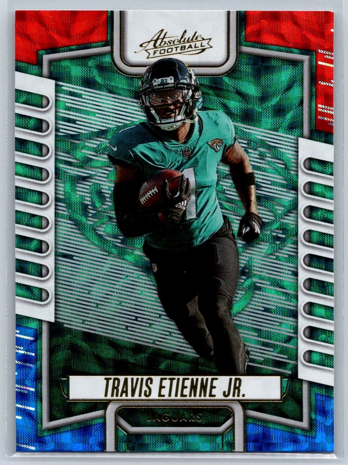 2023 Panini Absolute #56 Travis Etienne Jr. RWB Kaleidoscope - Image 1 of 2