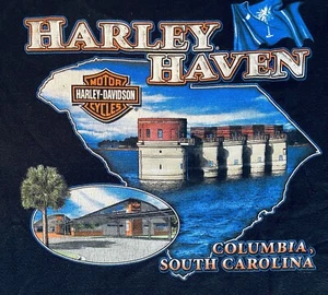 MAGLIETTA HARLEY DAVIDSON COLUMBIA SOUTH CAROLINA 2009 USATA TAGLIA LARGE - Foto 1 di 4