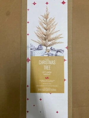 Holiday Lane Shimmer and Light Pampas Tree Multi Size 24" New WIth Box - Image 1 of 3