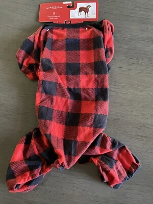  Wondershop  RED & BLACK BUFFALO PLAID FLANNEL PAJAMAS PUPPY/DOG LARGE NWT - Image 1 of 4