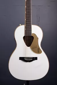 Gretsch G5021WPE Rancher Penguin Parlor Acoustic-Electric Guitar - White - Picture 1 of 8