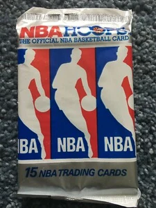 THREE 1990-91 Unopened NBA Hoops Series 1 - 3 Wax Packs  Jordan Magic Bird - Picture 1 of 1
