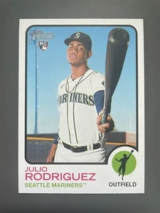 2022 Topps Heritage High Number #700 Julio Rodriguez Rookie RC Mariners - Picture 1 of 2
