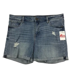 Kut From The Kloth Womens Shorts Katy Boyfriend Jean Destroyed Denim Size 2 NWT - Picture 1 of 4