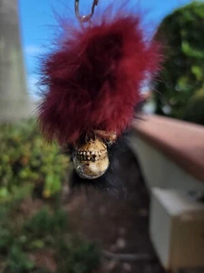 3D Skull Bone Head Keychains motorcycle Guardian gremlin angel biker auto bling - Picture 1 of 7