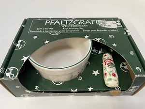 Pfaltzgraff winterberry dip serving set Christmas Kitchenware Holidays Winter - Picture 1 of 4
