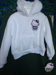 New Size 4(Girls3-4YRS) Levis x Hello Kitty Fleece Hoodie $66 - Picture 1 of 9