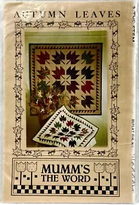 NEW 1988 Debbie Mumm Sewing Pattern Autumn Leaves Wall Quilt 47x47 Vintage 14936 - Picture 1 of 2