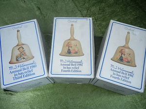 GOEBEL Jahresglocke 1978 1979 1980 1981 1985 mit Originalkarton - Einzelverkauf - Picture 1 of 73