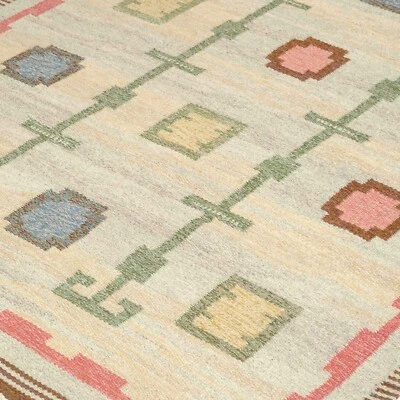 5x7 Flat weave Scandinavian Swedish Kilim Rug for Living Room Area Rug Bedroom - Image 1 of 3