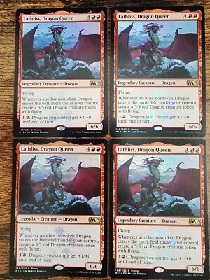 1x MTG Lathliss Dragon Queen ⭐FOIL Media Promo NM ⭐M19 Core Set 2019 Magic 4 Ava - Image 1 of 4