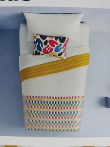 Room Essentials Satin Quilt Twin/Twin XL Size Multicolor Stripes  - Picture 1 of 7