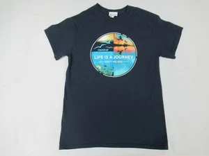 CARNIVAL CRUISE LINE LIFE IS A JOURNEY ENJOY THE RIDE BLUE SMALL T-SHIRT F690 - Picture 1 of 3
