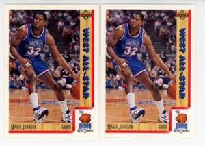 x2) 1991 Upper Deck #464 Magic Johnson EX-NM+ Condition - Picture 1 of 2