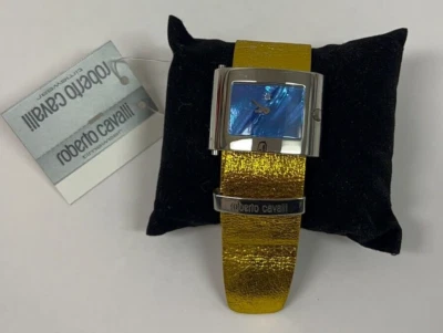 RELOJ ROBERTO CAVALLI 'MOLLA' CUERO DORADO NUEVO Foto 1 de 4