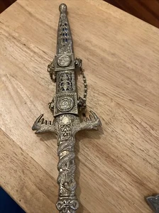 Gold Aladdin Style Knife/Blade with metal Sheaths - Picture 1 of 13