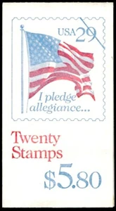 US Scott # BK196 Booklets MNH, I Pledge Allegiance - Picture 1 of 1