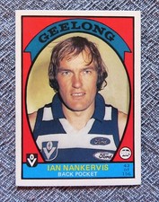 1978 Scanlens VFL Card:  IAN  NANKERVIS  (Geelong)  #43 .....  MINT !!