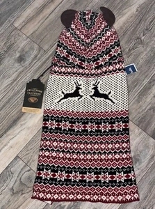 NWT Telluride Clothing Company Reindeer Antlers Hooded Knit Dog Sweater LARGE - Picture 1 of 6