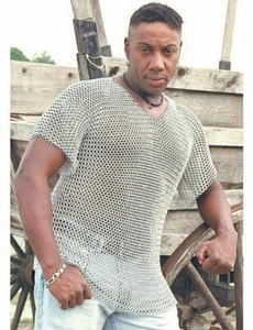 Cota de malla de aluminio medieval Tamaño XL Armadura de cota de malla a... - Picture 1 of 2