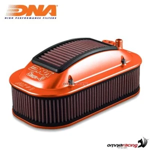 Kit 2 air filters DNA aluminium airbox high profile with orange cover KTM 990 - Picture 1 of 6
