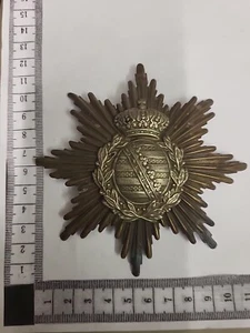 (2192) Stara gwiazda saksońska do kaptura pryszczowego lub ciężkiego hełmu jeździeckiego około 1900 roku - Zdjęcie 1 z 11