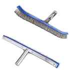 2024 Home 18 Inch Swimming Pool Steel Brush Bottom Wall Cleaning Supplies