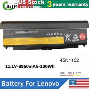 45N1152 45N1153 57++ Battery For Lenovo Thinkpad T440P T540P W540 W541 100Wh US - Picture 1 of 14