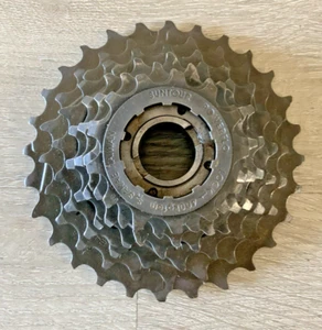 SUNTOUR POWERFLO FREEWHEEL 7 SPEED 13-28 TOOTH BRITISH THREADING - Picture 1 of 3