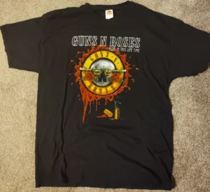 Guns N Roses Not In This Lifetime 2017 Concert T Shirt Double Side Cities Sz XL - Imagen 1 de 5