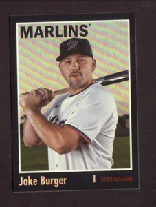 Jake Burger Miami Marlins 2024 Topps Archives Black Border Baseball Card - Picture 1 of 2