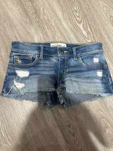 Abercrombie Kids Girls Sz. 14 Denim Jean Shorts. Cute - Picture 1 of 2