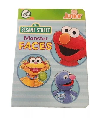 Sesame Street MONSTER FACES Leap Frog Tag Junior Book Pal Reader - Image 1 of 2