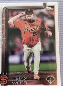 2025 Topps Series 1 - Logan Webb #242  - Picture 1 of 2