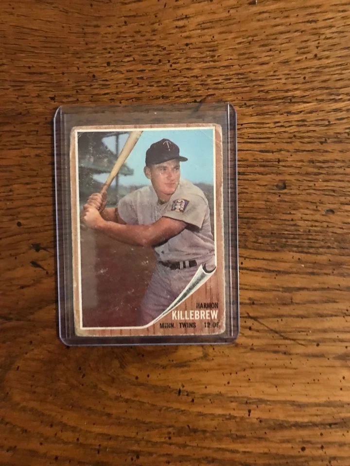 Tarjeta de béisbol Harmon Killebrew 1962 Topps (la subasta es para tarjeta en título) Foto 1 de 1