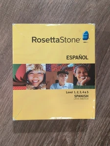 Rosetta Stone Spanish (Español) Levels 1-5  Set Language Learning Software  - Picture 1 of 2