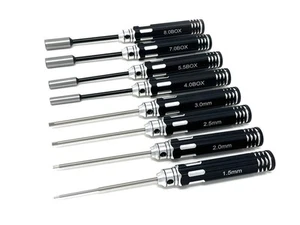 MT Racing 8 Piece Metric Tool Set with Case MTR1543BK - Picture 1 of 3