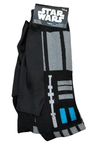 Calze Disney Star Wars Darth Vader Crew Nero Grigio Blu Uomo Taglia 6-10 - Foto 1 di 2