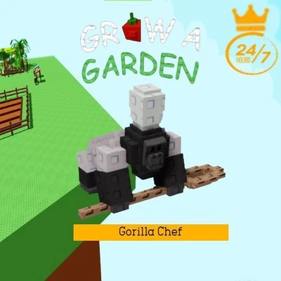 Roblox GROW A GARDEN 🦍 Gorilla Chef [Legendary] 🦍New Pet & Fast Delivery