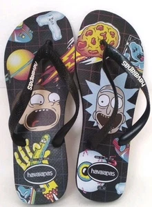 Havaianas Men’s Rick & Morty Thong Flip Flop US 13 Made Brazil 2019 New FreeShip - Picture 1 of 13