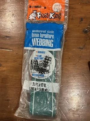Correas para muebles de césped Frost King vintage verde PW17 nuevas sin abrir 2 1/4" x 17’ Foto 1 de 3