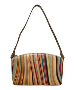 PAUL SMITH Multi-stripe one-shoulder bag beige PWL323 - Imagen 1 de 10
